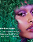 XMONDO Color Super Green Depositing Mask & Semi-Permanent Green Dye | Infused with Bond Booster Technology & Hyaluronic Acid for Nourishment, Revitalization & Repair, Vegan Formula, 8 Fl Oz 1-Pack