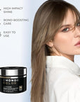 XMONDO Color Dark Ash Blonde Color Depositing Mask & Semi-Permanent Hair Dye Super Gloss Infused with Bond Boosters for Nourishment, Revitalize & Repair, Vegan Formula, 8 Fl Oz