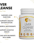 Coco March Liver Cleanse - Mild Tonic Liver Support Digestive Health Made with Real Plant Nutrients - Free of Gluten, Soy, Dairy - Vegan, Keto Friendly, 60 Capsules