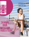 Fresh Kidz Body Wash 16.9 fl.oz. and Stick Deodorant 2.65 oz for Kids and Teens - Girls "Pink" Set