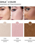 AKARY Dark Complexion Translucent Setting Powder, Shimmer Finishing