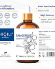 HIQILI 100ML Tangerine Essential Oil, Skin Care, Hair Care, Air Purification, Can be Added to Body Lotion, Shampoos, Diffusers Use - 3.38 Fl Oz