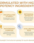 Deep Vitamin C Golden Capsule Hydrating Face Moisturizer, Antioxidant Protection, Lightweight Daily Skincare