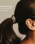 L. Erickson Grab & Go Pony - Indigo Blues - 8 Pack Ponytail Holder Hair Ties - Blue, Navy Mix
