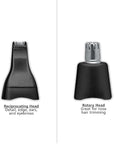 Wahl Groomsman Rechargeable Precision Trimmer for Hygienic Grooming with Rinsable, Interchangeable Heads for Eyebrows, Neckline, Nose, Ears, & Other Detailing - Model 3023284