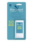 BLUE LIZARD Mineral Sunscreen Stick with Zinc Oxide SPF 50+ Water Resistant UVA/UVB Protection Easy to Apply Fragrance Free, Kids, Unscented, 0.5 oz