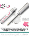 nuorganic 'Cosmic Brow' Eyebrow Serum for Growth | Natural Eye Brow Serum for Thicker, Longer, More Defined Brows | 4 Months Supply XL Size | Cruelty Free, Made in USA