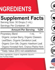 Kidney Support Supplement Bladder Health - Organic Kidney Bladder Supplements Drops Juniper Berry Cleavers Dandelion - Renal Kidney Cleanse Detox Urinary Tract Herbal Bladder Support Flush Kidneys 1oz