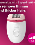 Philips Beauty Satinelle Essential Compact Hair Removal Epilator for Women, BRE235/04 (Corded Use Only)