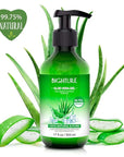 Aloe Vera Gel for Face - Organic Aloe Vera Gel from 100 Percent Pure Aloe Vera Use to Skin Sunburn Relieve, Soothing and Firming