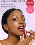 NOONI Appleseed Lip Oil Set - Appleberry & Lip