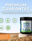 ForestLeaf Collagen Peptides Powder Unflavored - Hydrolyzed Grass Fed Keto Collagen Protein Powder Type 1, 2 & 3 - Vital Hair, Skin, Nails, Joints, Recovery, 11g Per Serving
