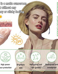 Mineral Sunscreen Stick,Hyaluronic Acid Face Sunscreen,Lightweight