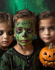MEICOLY Green Face Body Paint Stick for Halloween SFX Cosplay Makeup,Witch Elphaba Green Face Paint, Camo Hulk Face Painting,Eye Black Stick,Waterproof Eye Black Baseball Softball Football Lacrosse