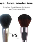 Foundation Brush,Daubigny Super Large Powder Brush Flat Arched Premium Durable Kabuki Makeup Brush Perfect For Blending Liquid,Cream and Flawless Powder,Buffing, Blending,Concealer …
