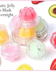 2Pc Jelly Lip Mask Overnight,Fruity Peach Collagen-Peach