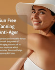 Fake Bake Flawless Coconut Sunless Tanning Serum with Hyaluronic Acid Lightweight Illuminating Face & Body Gradual Self Tanner - Hydrating & Rejuvenating Skin Care for Women & Men - 5 oz