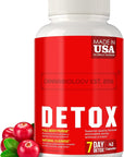 CANNABIOLOGY EST. 2016 Complete Body Cleanse - Natural, Healthy Cleansing Support for Liver, Urinary Tract, Kidney, Digestive System - Made in United States - 42 Vegan Caps