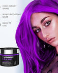 XMONDO Color Super Purple Depositing Mask & Semi-Permanent Purple Dye | Infused with Bond Booster Technology & Hyaluronic Acid for Nourishment, Revitalization & Repair, Vegan Formula, 8 Fl Oz 1-Pack