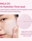 BANILA CO Clean it Zero Pink Hydration Toner Pad | Vegan Korean 3-Layered Pads | Hyaluronic Acids and Vitamin Complex to Moisturize and Soothe Skin | Hypoallergenic, Alcohol Free (70 Pads)