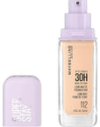 Maybelline Super Stay Lumi-Matte Foundation, Lightweight and Buildable Full Coverage Foundation Makeup For Up To 30HR Wear, 112, 1 Count