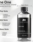 The One Hotel Scent Diffuser Oil - Aromatherapy Fragrance Inspired by 5-Star Hotels - Notes of Cardamom, Leather, Lemon with Cinnamon & Sandalwood - Inspired by Luxury Hotel The One Diffuser Scent