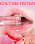 Petansy Fruit-Flavored Plumping Lip Oil Set 4 Packs Moisturizing Lip Glow Oil Long Lasting Nourishing Lip Gloss Set No-Sticky Gloss Lip Balm Lip Care
