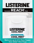 Listerine Cool Mint Interdental Floss for a Cleaner, Healthier Mouth, Oral Care, 55 Yards (Pack of 12)