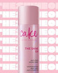 Cake Beauty Anti Frizz Shine Spray, The Shine On - Blocks Humidity for Smooth, Frizz Free, Shiny Hair - Safflower, Sweet Almond, Moringa & Argan Oil - For All Hair Types - 4.2 Oz