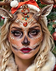 MEICOLY Brown Face Body Paint,2.37Oz Tube Water Based Maroon Face Paint for Deer Cosplay Makeup,Washable Body Paint for Halloween Stage SFX Special Effects Makeup,Face Painting for Adults Kids