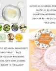 2PCS Loose Face Powder, Oil Control Minimizes Pores (05# Fair) 8g