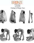 Bronze Tan Spray Tan Tent Pop Up for Spray Tan Professional - Waterproof Spray Tan Booth with FREE Portable Spray Tent Carrying Case - Self Tanning Booth - Black