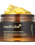 medicube Deep Vitamin C Golden Capsule Face Moisturizer - Liposome Capsules For Wrinkles, Skin Radiance - Transparent Gel for Glow Hydration - Korean Skin Care 1.94 oz