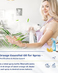 HIQILI 100ML Orange Essential Oil for Air Freshener, DIY Soap, Skin Care, Can be Added to Diffusers, Dryer Balls, Lotions for Use - 3.38 Fl Oz