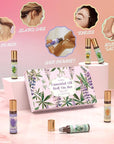 Essential Oil Roll On Set, Natural Aromatherapy Oils with Portable Roller Ball for Skin Care- Tea Tree, Frankincense & Myrrh, Lavender, Peppermint, Eucalyptus, Lemon - Gifts for Women & Men