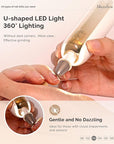 MelodySusie Professional Manicure Pedicure Kit,8-in-1 Electric Nail Drill Set with 5 Speeds,Rechargeable Cordless E-File with 360° LED Light,Perfect Hand Foot Care Trimmer Polish Tools - PC760G