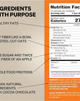 Obi Bar - Natural Protein and Fiber Bar | Snack or Meal Replacement | Heart Healthy Oat Fiber | Large Almond Chunks | Soy Free, Dairy Free | 2.4 oz bars, 12 Pack (Peanut Butter Chocolate Chip)