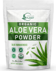 Organic Aloe Vera Powder for Hair & Face (2 Pounds) | Aloe Barbadensis | AloeVera Extract USDA Certified by Proud Planet