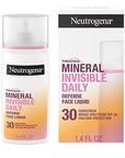 Neutrogena Purescreen+ Invisible Daily Defense Mineral Sunscreen for Face with SPF 30, Broad Spectrum Mineral Sunscreen with Vitamin E, Water Resistant, Fragrance-Free, 1.4 fl. oz