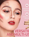 Summaryas Contour Wand & Blush Wands Duo - Blushs, Liquid Blush Wand for Women (Liquid blush stick, 15ml-03)