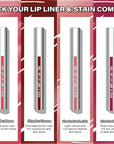 Cilrofelr Peel Off Lip Liner Stain, Long Wear Tattoo Lip Liner with Tweezer, Peel Off Lip Stain with Matte Finish, Long Lasting, Waterproof, Transfer-proof, Highly Pigmented Color (N-Nude Pink)