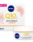 NIVEA Q10 Energy Healthy Glow Face Day Cream (50 ml), Energising Day Cream, Face Cream for Women, Moisturising Cream, Face Cream with Q10, Vitamin C, and Vitamin E