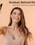 Bronzing Face Tanner Spray Mist, Sunless Face Tanning Water, USA Made with Natural & Organic Ingredients