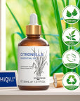 HIQILI 1 Fl Oz Citronella Essential Oil, 100% Pure Undiluted for Aromatherapy Diffuser for Home - 30ML