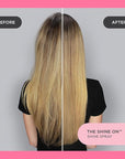 Cake Beauty Anti Frizz Shine Spray, The Shine On - Blocks Humidity for Smooth, Frizz Free, Shiny Hair - Safflower, Sweet Almond, Moringa & Argan Oil - For All Hair Types - 4.2 Oz