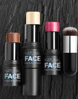3Pcs Contour Highlighter Cream Blush Stick for Cheeks