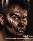 UCANBE Brown Face Body Paint Makeup Foundation, Non-Toxic Greasepaint for Kids & Adult, Waterproof Cream Face Painting Kit for Halloween Werewolf Leopard Camo Hunting SFX Make Up, Cosplay & Costumes