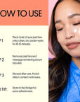 Winky Lux Wakey Wakey Hydrogel Eye Patches, Under Eye Patches, For Puffiness, Dark Circles, and Bags with Caffeine, Vitamin C, and Hyaluronic Acid