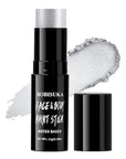 BOBISUKA Metallic Silver Face & Body Paint Stick Water-Based Washable Face Paint Makeup Stick for Halloween Skull, Goth, Robot, Ice Queen, Galaxy, Cosplay, SFX, Sports Eye Black & Costume Party