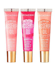 Ruby Kisses Broadway Vita-Lip Tinted Lip Gloss (3 Pack Baby Pink, Bubble Gum, Nude Pink) Ultra-Hydrating Rosehip + Jojoba Oil & Soothing Formula with Vitamins, High-Shine Non-Sticky Finish Lip Balm
